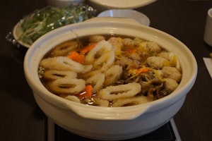 アズハイム三郷の特別食-きりたんぽ鍋