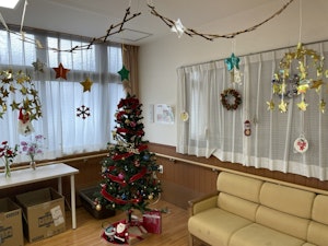 ニチイケアセンター所沢上安松のクリスマスの飾り付けの様子