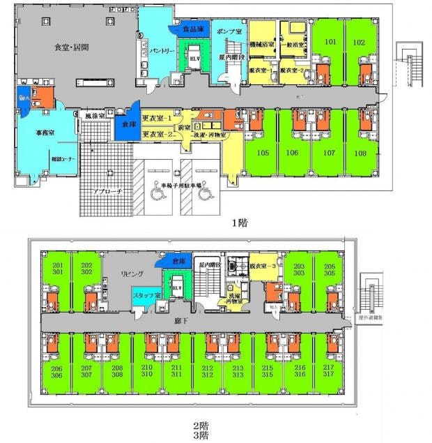 建物平面図 プラチナ・シニアホーム 東大和(サービス付き高齢者向け住宅[特定施設])の画像