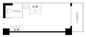 ドーミー中野江古田の居室平面図A