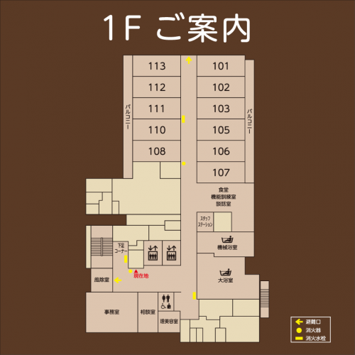 サンライズヴィラ横浜東寺尾の施設平面図1F