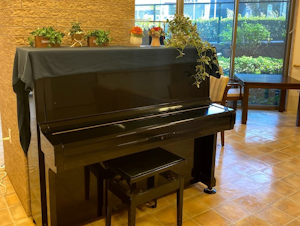 医心館横浜都築の多目的スペース-グランドピアノ
