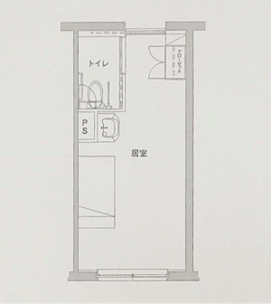 アズハイム川崎中央の居室平面図A